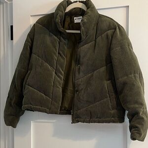 Ci Sono Olive Corduroy Jacket